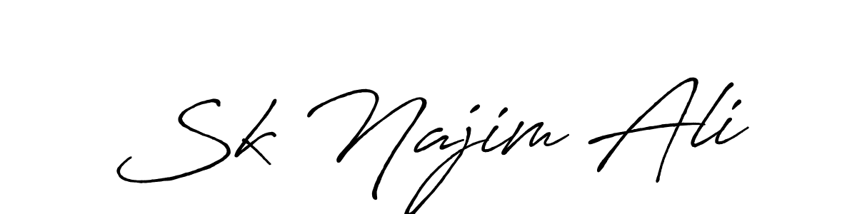 The best way (Antro_Vectra_Bolder) to make a short signature is to pick only two or three words in your name. The name Sk Najim Ali include a total of six letters. For converting this name. Sk Najim Ali signature style 7 images and pictures png