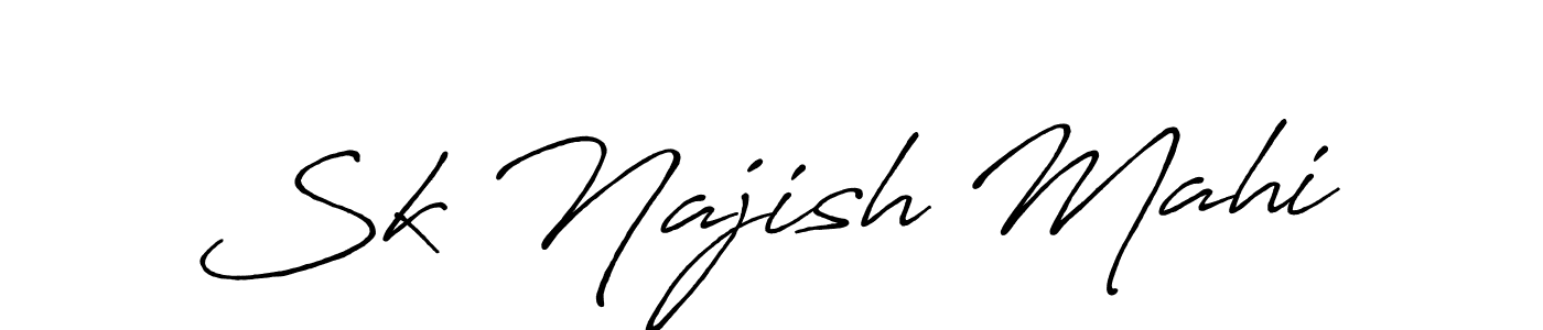 How to Draw Sk Najish Mahi signature style? Antro_Vectra_Bolder is a latest design signature styles for name Sk Najish Mahi. Sk Najish Mahi signature style 7 images and pictures png