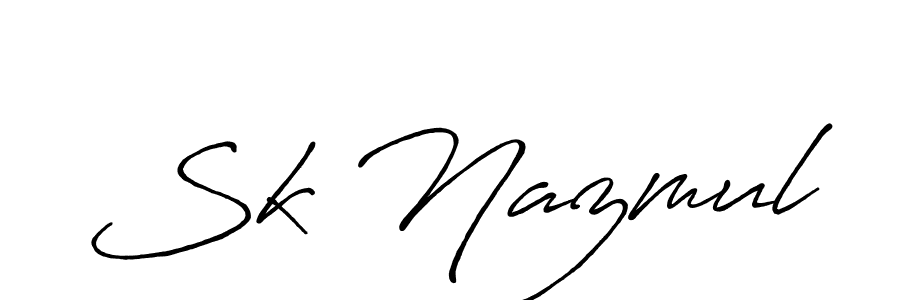 You should practise on your own different ways (Antro_Vectra_Bolder) to write your name (Sk Nazmul) in signature. don't let someone else do it for you. Sk Nazmul signature style 7 images and pictures png