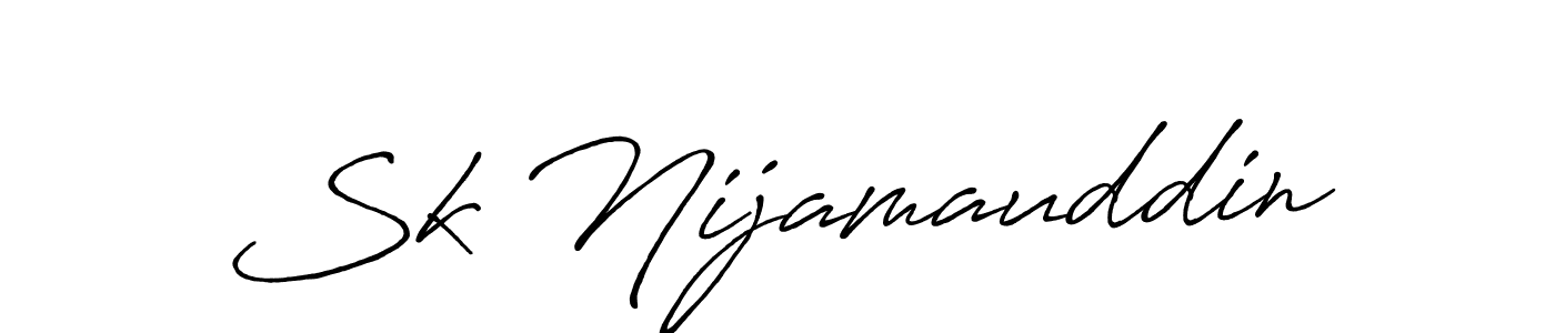 How to make Sk Nijamauddin signature? Antro_Vectra_Bolder is a professional autograph style. Create handwritten signature for Sk Nijamauddin name. Sk Nijamauddin signature style 7 images and pictures png