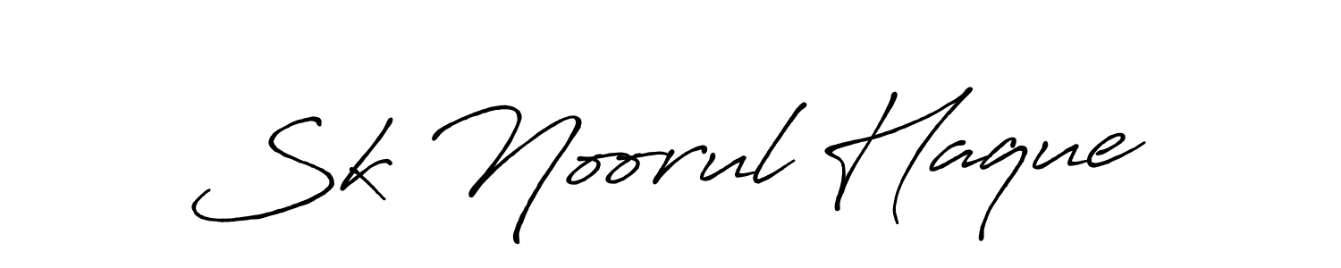 Design your own signature with our free online signature maker. With this signature software, you can create a handwritten (Antro_Vectra_Bolder) signature for name Sk Noorul Haque. Sk Noorul Haque signature style 7 images and pictures png