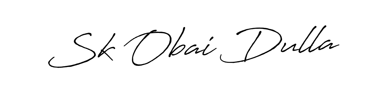 Sk Obai Dulla stylish signature style. Best Handwritten Sign (Antro_Vectra_Bolder) for my name. Handwritten Signature Collection Ideas for my name Sk Obai Dulla. Sk Obai Dulla signature style 7 images and pictures png