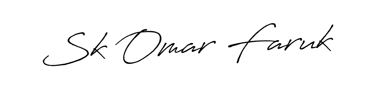 Also You can easily find your signature by using the search form. We will create Sk Omar Faruk name handwritten signature images for you free of cost using Antro_Vectra_Bolder sign style. Sk Omar Faruk signature style 7 images and pictures png