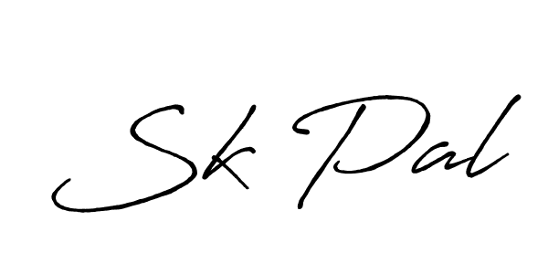 if you are searching for the best signature style for your name Sk Pal. so please give up your signature search. here we have designed multiple signature styles  using Antro_Vectra_Bolder. Sk Pal signature style 7 images and pictures png