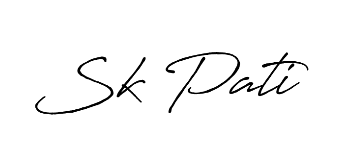 It looks lik you need a new signature style for name Sk Pati. Design unique handwritten (Antro_Vectra_Bolder) signature with our free signature maker in just a few clicks. Sk Pati signature style 7 images and pictures png