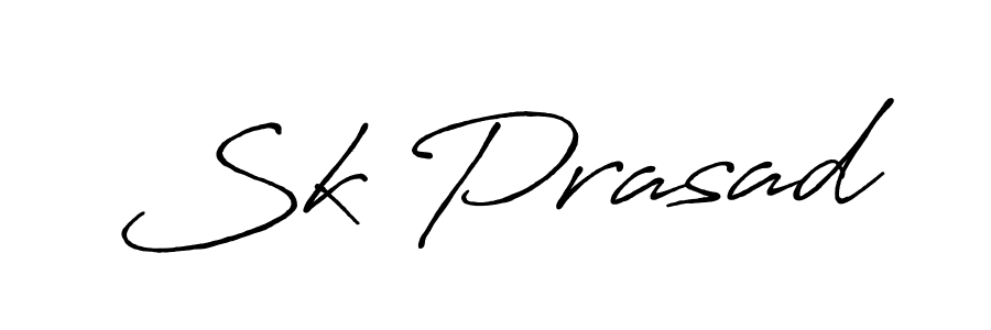 How to make Sk Prasad name signature. Use Antro_Vectra_Bolder style for creating short signs online. This is the latest handwritten sign. Sk Prasad signature style 7 images and pictures png