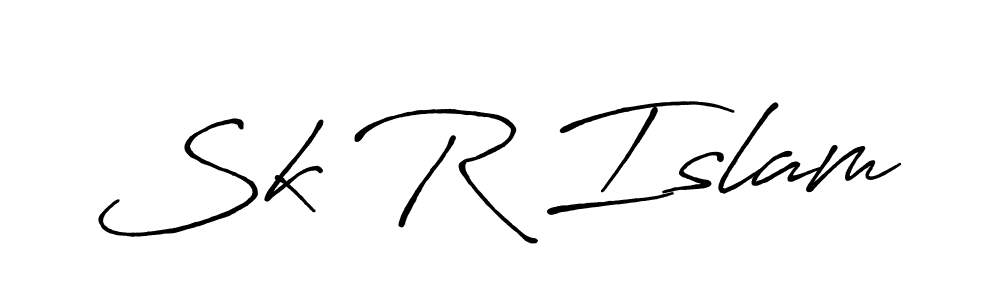 Use a signature maker to create a handwritten signature online. With this signature software, you can design (Antro_Vectra_Bolder) your own signature for name Sk R Islam. Sk R Islam signature style 7 images and pictures png
