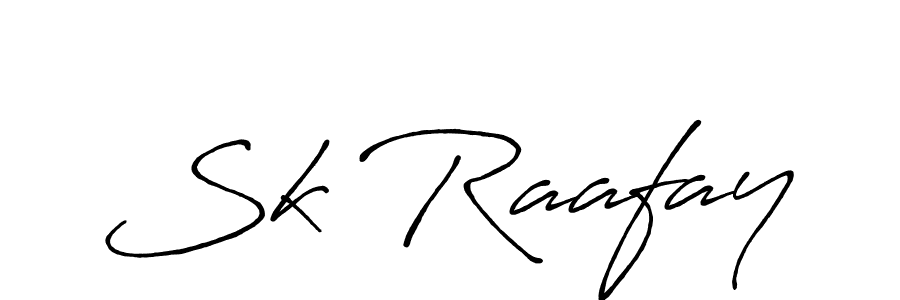 Create a beautiful signature design for name Sk Raafay. With this signature (Antro_Vectra_Bolder) fonts, you can make a handwritten signature for free. Sk Raafay signature style 7 images and pictures png