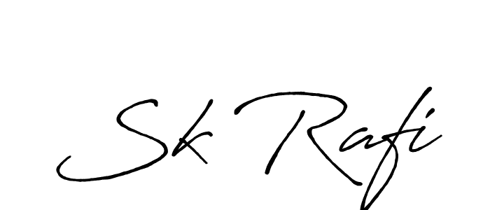 Sk Rafi stylish signature style. Best Handwritten Sign (Antro_Vectra_Bolder) for my name. Handwritten Signature Collection Ideas for my name Sk Rafi. Sk Rafi signature style 7 images and pictures png