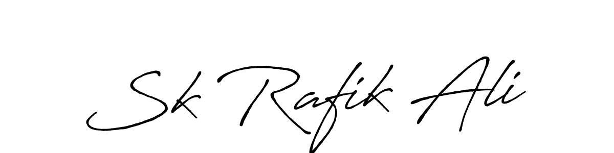 Also we have Sk Rafik Ali name is the best signature style. Create professional handwritten signature collection using Antro_Vectra_Bolder autograph style. Sk Rafik Ali signature style 7 images and pictures png