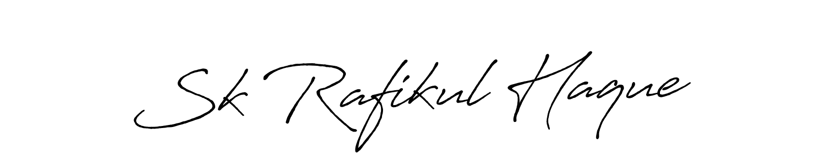 This is the best signature style for the Sk Rafikul Haque name. Also you like these signature font (Antro_Vectra_Bolder). Mix name signature. Sk Rafikul Haque signature style 7 images and pictures png