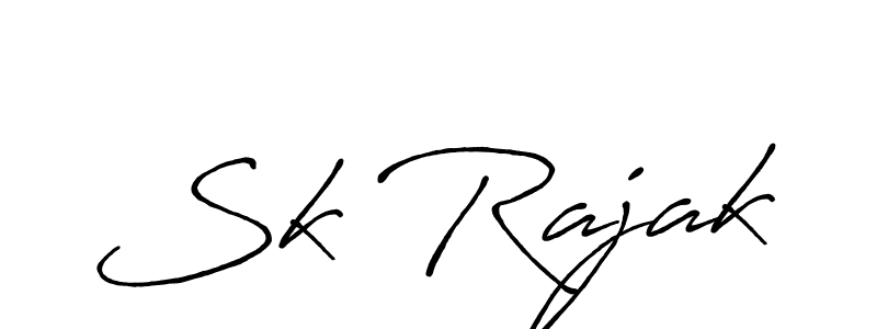 if you are searching for the best signature style for your name Sk Rajak. so please give up your signature search. here we have designed multiple signature styles  using Antro_Vectra_Bolder. Sk Rajak signature style 7 images and pictures png