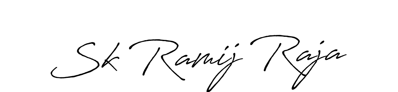 Sk Ramij Raja stylish signature style. Best Handwritten Sign (Antro_Vectra_Bolder) for my name. Handwritten Signature Collection Ideas for my name Sk Ramij Raja. Sk Ramij Raja signature style 7 images and pictures png