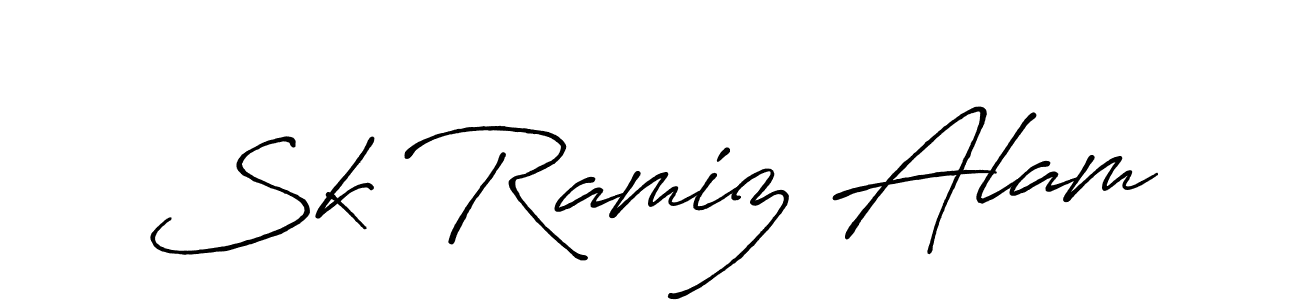 Make a short Sk Ramiz Alam signature style. Manage your documents anywhere anytime using Antro_Vectra_Bolder. Create and add eSignatures, submit forms, share and send files easily. Sk Ramiz Alam signature style 7 images and pictures png