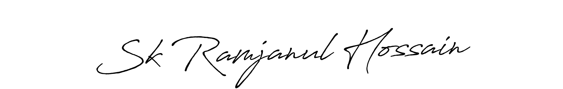 Also we have Sk Ramjanul Hossain name is the best signature style. Create professional handwritten signature collection using Antro_Vectra_Bolder autograph style. Sk Ramjanul Hossain signature style 7 images and pictures png