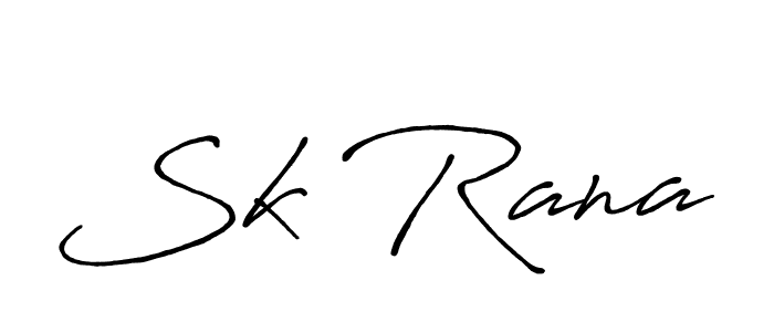 Use a signature maker to create a handwritten signature online. With this signature software, you can design (Antro_Vectra_Bolder) your own signature for name Sk Rana. Sk Rana signature style 7 images and pictures png