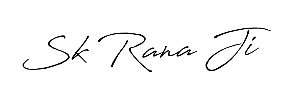 Create a beautiful signature design for name Sk Rana Ji. With this signature (Antro_Vectra_Bolder) fonts, you can make a handwritten signature for free. Sk Rana Ji signature style 7 images and pictures png