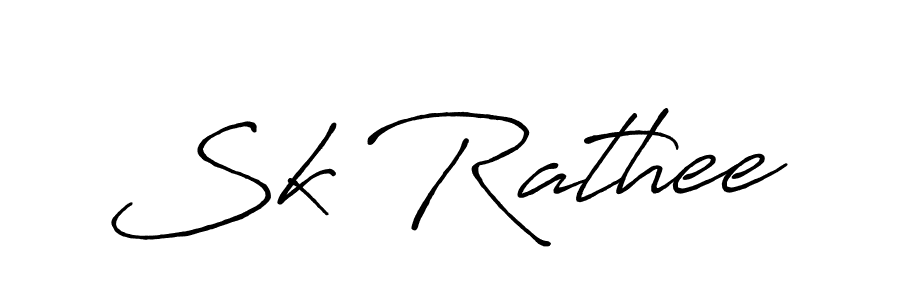 Use a signature maker to create a handwritten signature online. With this signature software, you can design (Antro_Vectra_Bolder) your own signature for name Sk Rathee. Sk Rathee signature style 7 images and pictures png