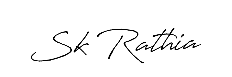 Create a beautiful signature design for name Sk Rathia. With this signature (Antro_Vectra_Bolder) fonts, you can make a handwritten signature for free. Sk Rathia signature style 7 images and pictures png