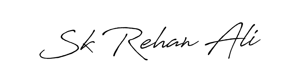 Make a beautiful signature design for name Sk Rehan Ali. With this signature (Antro_Vectra_Bolder) style, you can create a handwritten signature for free. Sk Rehan Ali signature style 7 images and pictures png