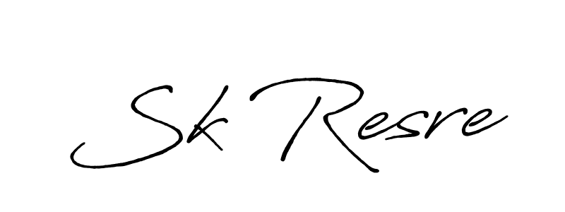 Antro_Vectra_Bolder is a professional signature style that is perfect for those who want to add a touch of class to their signature. It is also a great choice for those who want to make their signature more unique. Get Sk Resre name to fancy signature for free. Sk Resre signature style 7 images and pictures png