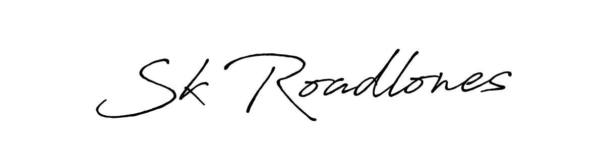 Use a signature maker to create a handwritten signature online. With this signature software, you can design (Antro_Vectra_Bolder) your own signature for name Sk Roadlones. Sk Roadlones signature style 7 images and pictures png