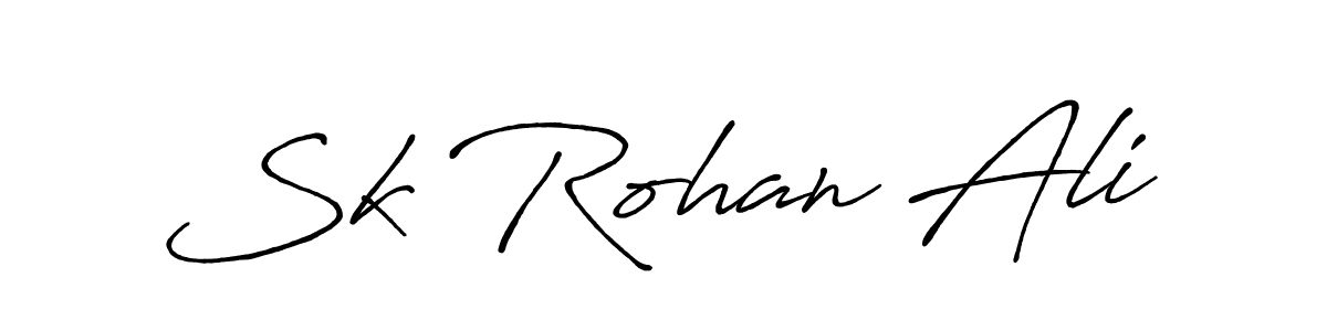 Design your own signature with our free online signature maker. With this signature software, you can create a handwritten (Antro_Vectra_Bolder) signature for name Sk Rohan Ali. Sk Rohan Ali signature style 7 images and pictures png