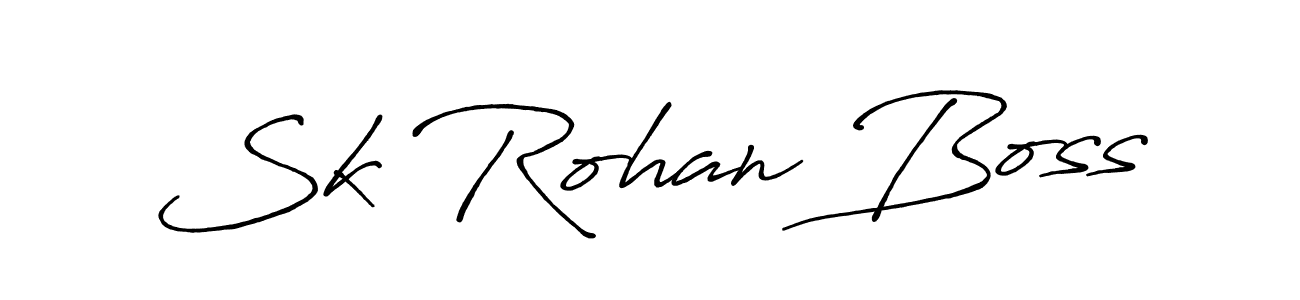 It looks lik you need a new signature style for name Sk Rohan Boss. Design unique handwritten (Antro_Vectra_Bolder) signature with our free signature maker in just a few clicks. Sk Rohan Boss signature style 7 images and pictures png