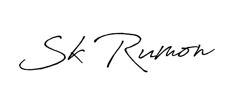 You should practise on your own different ways (Antro_Vectra_Bolder) to write your name (Sk Rumon) in signature. don't let someone else do it for you. Sk Rumon signature style 7 images and pictures png