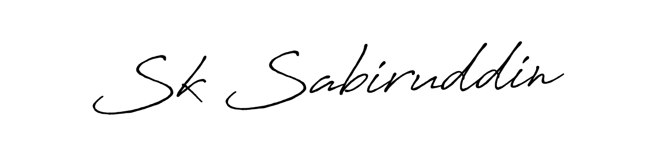 How to make Sk Sabiruddin signature? Antro_Vectra_Bolder is a professional autograph style. Create handwritten signature for Sk Sabiruddin name. Sk Sabiruddin signature style 7 images and pictures png