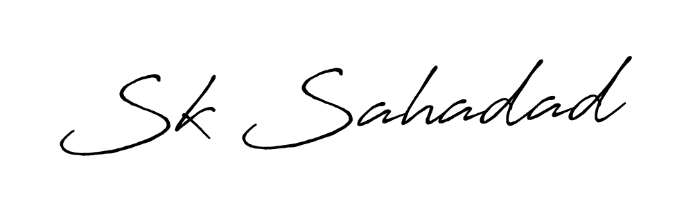 Use a signature maker to create a handwritten signature online. With this signature software, you can design (Antro_Vectra_Bolder) your own signature for name Sk Sahadad. Sk Sahadad signature style 7 images and pictures png