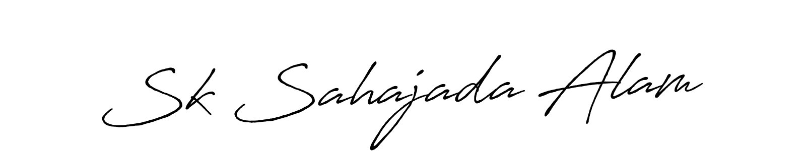 Use a signature maker to create a handwritten signature online. With this signature software, you can design (Antro_Vectra_Bolder) your own signature for name Sk Sahajada Alam. Sk Sahajada Alam signature style 7 images and pictures png