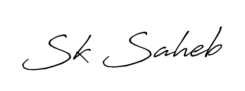 Make a beautiful signature design for name Sk Saheb. Use this online signature maker to create a handwritten signature for free. Sk Saheb signature style 7 images and pictures png