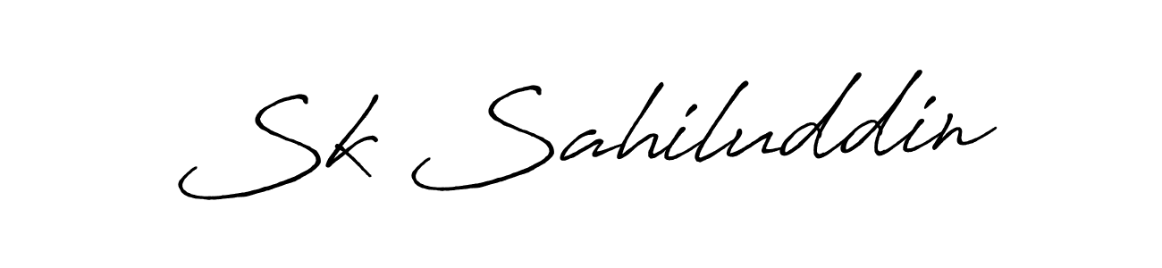 Also we have Sk Sahiluddin name is the best signature style. Create professional handwritten signature collection using Antro_Vectra_Bolder autograph style. Sk Sahiluddin signature style 7 images and pictures png