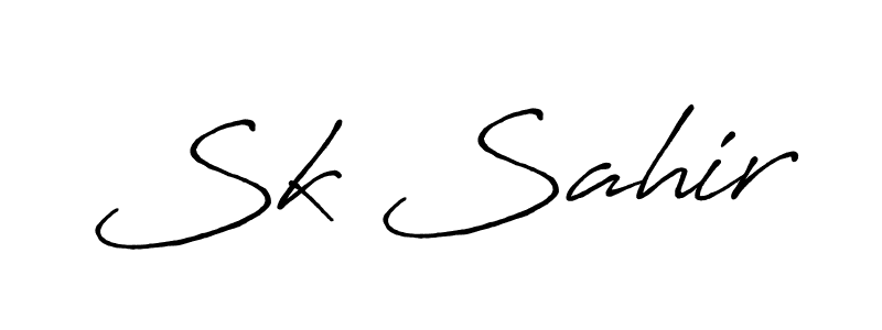 Antro_Vectra_Bolder is a professional signature style that is perfect for those who want to add a touch of class to their signature. It is also a great choice for those who want to make their signature more unique. Get Sk Sahir name to fancy signature for free. Sk Sahir signature style 7 images and pictures png