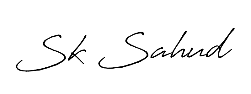 if you are searching for the best signature style for your name Sk Sahud. so please give up your signature search. here we have designed multiple signature styles  using Antro_Vectra_Bolder. Sk Sahud signature style 7 images and pictures png