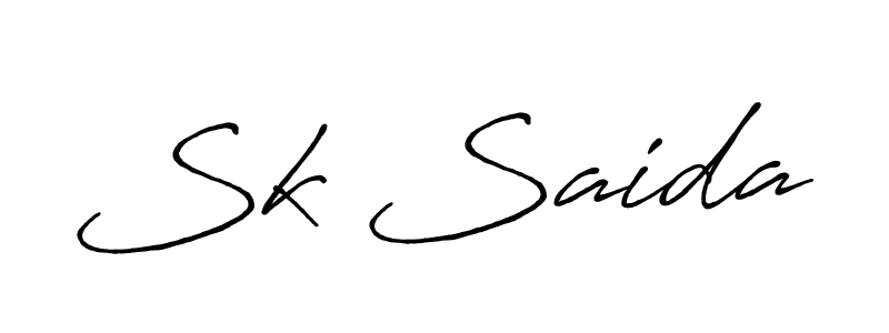 It looks lik you need a new signature style for name Sk Saida. Design unique handwritten (Antro_Vectra_Bolder) signature with our free signature maker in just a few clicks. Sk Saida signature style 7 images and pictures png