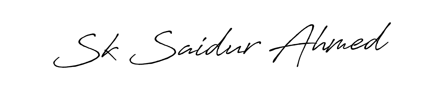 You can use this online signature creator to create a handwritten signature for the name Sk Saidur Ahmed. This is the best online autograph maker. Sk Saidur Ahmed signature style 7 images and pictures png