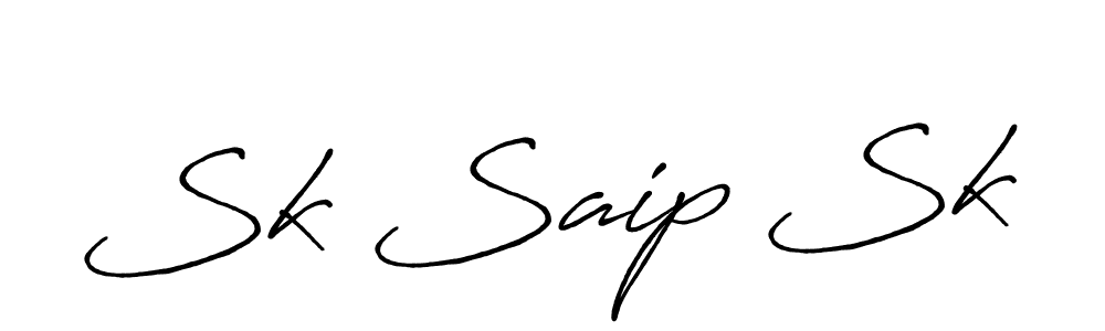 Also You can easily find your signature by using the search form. We will create Sk Saip Sk name handwritten signature images for you free of cost using Antro_Vectra_Bolder sign style. Sk Saip Sk signature style 7 images and pictures png