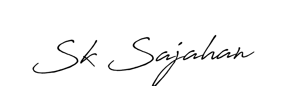 Sk Sajahan stylish signature style. Best Handwritten Sign (Antro_Vectra_Bolder) for my name. Handwritten Signature Collection Ideas for my name Sk Sajahan. Sk Sajahan signature style 7 images and pictures png