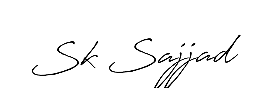 Also You can easily find your signature by using the search form. We will create Sk Sajjad name handwritten signature images for you free of cost using Antro_Vectra_Bolder sign style. Sk Sajjad signature style 7 images and pictures png