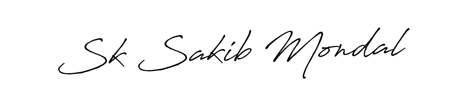 Sk Sakib Mondal stylish signature style. Best Handwritten Sign (Antro_Vectra_Bolder) for my name. Handwritten Signature Collection Ideas for my name Sk Sakib Mondal. Sk Sakib Mondal signature style 7 images and pictures png