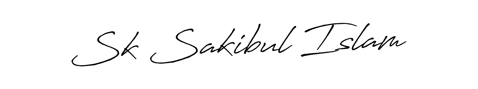 Make a beautiful signature design for name Sk Sakibul Islam. With this signature (Antro_Vectra_Bolder) style, you can create a handwritten signature for free. Sk Sakibul Islam signature style 7 images and pictures png