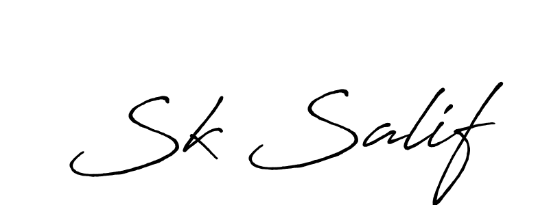 It looks lik you need a new signature style for name Sk Salif. Design unique handwritten (Antro_Vectra_Bolder) signature with our free signature maker in just a few clicks. Sk Salif signature style 7 images and pictures png
