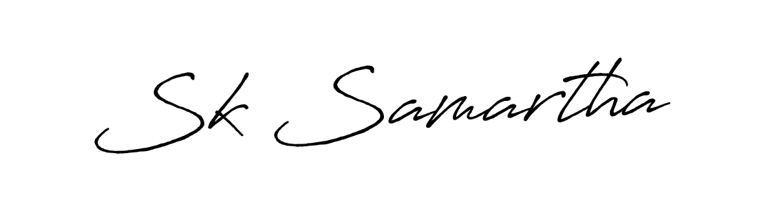 Also You can easily find your signature by using the search form. We will create Sk Samartha name handwritten signature images for you free of cost using Antro_Vectra_Bolder sign style. Sk Samartha signature style 7 images and pictures png