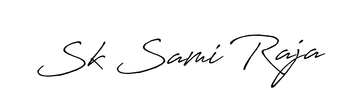 Design your own signature with our free online signature maker. With this signature software, you can create a handwritten (Antro_Vectra_Bolder) signature for name Sk Sami Raja. Sk Sami Raja signature style 7 images and pictures png