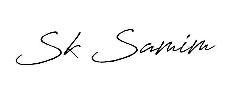 Also You can easily find your signature by using the search form. We will create Sk Samim name handwritten signature images for you free of cost using Antro_Vectra_Bolder sign style. Sk Samim signature style 7 images and pictures png