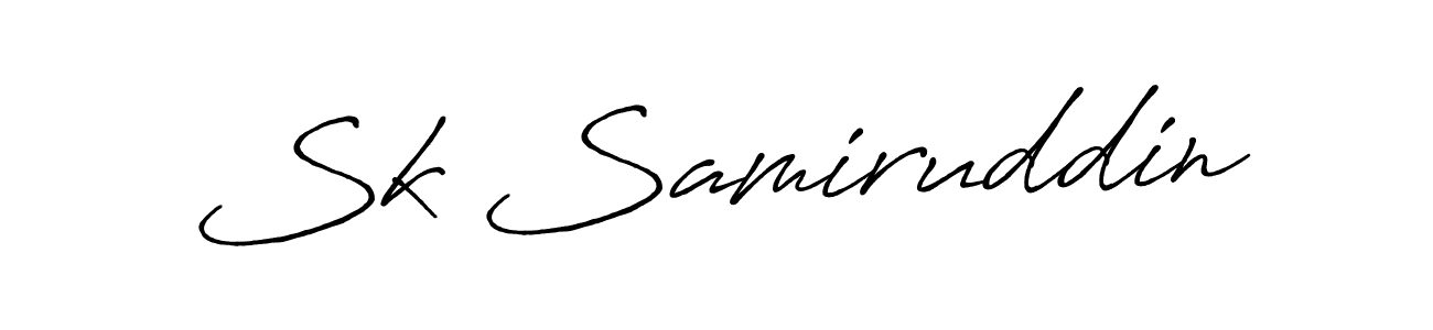 Sk Samiruddin stylish signature style. Best Handwritten Sign (Antro_Vectra_Bolder) for my name. Handwritten Signature Collection Ideas for my name Sk Samiruddin. Sk Samiruddin signature style 7 images and pictures png