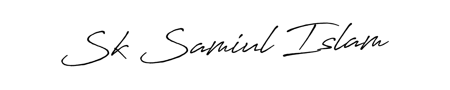 You should practise on your own different ways (Antro_Vectra_Bolder) to write your name (Sk Samiul Islam) in signature. don't let someone else do it for you. Sk Samiul Islam signature style 7 images and pictures png