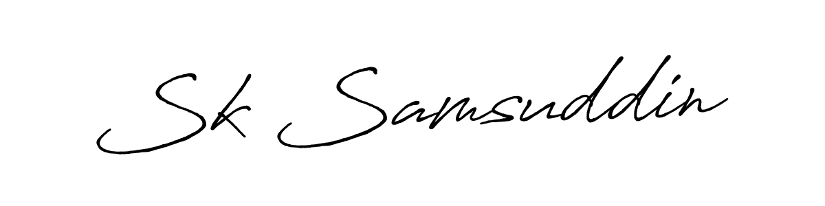 Also we have Sk Samsuddin name is the best signature style. Create professional handwritten signature collection using Antro_Vectra_Bolder autograph style. Sk Samsuddin signature style 7 images and pictures png